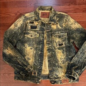 PRPS Denim Splatter Jacket